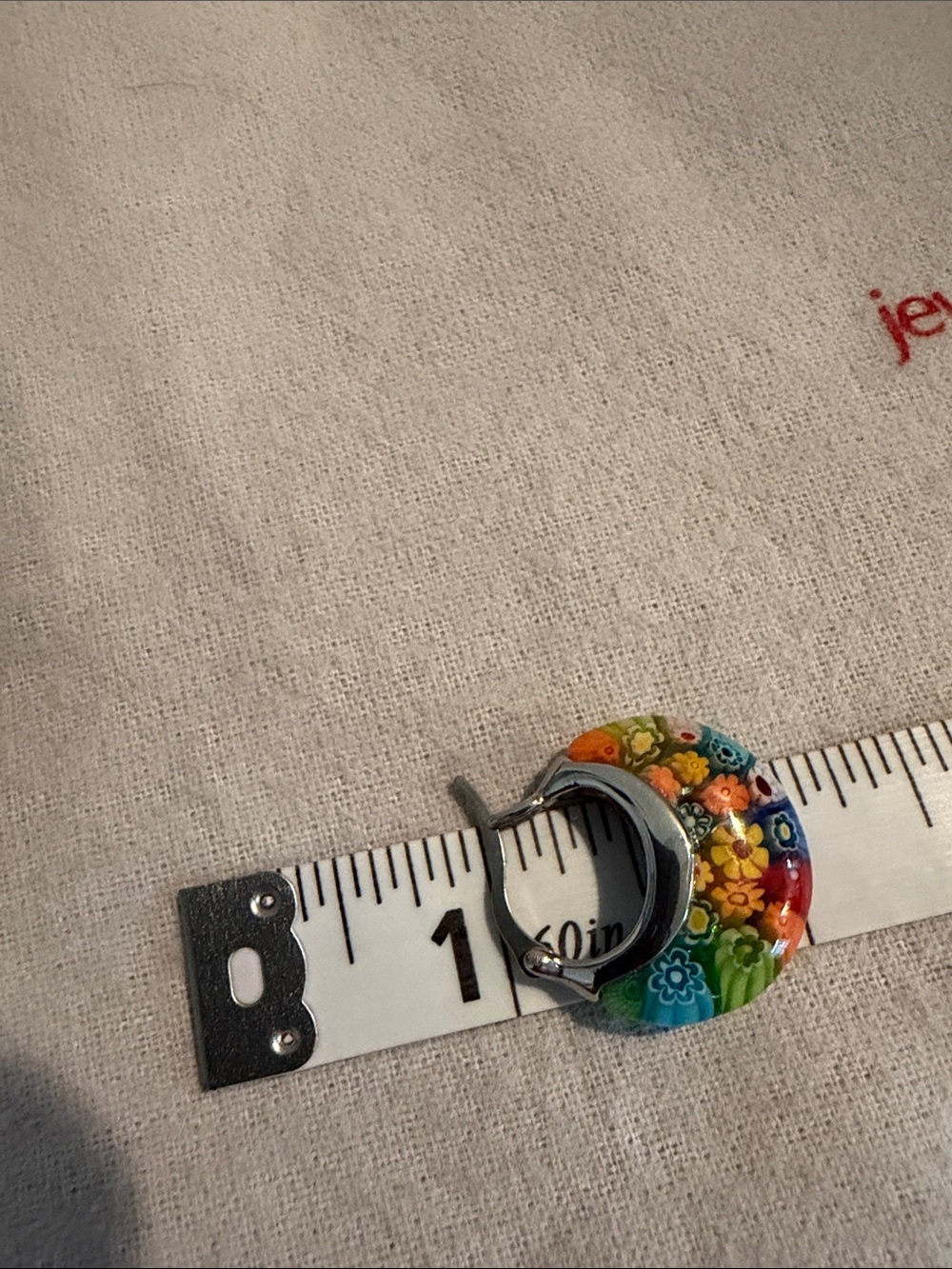 Millefiori earrings - Picture 7 of 8